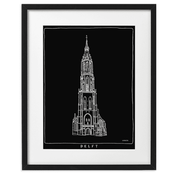 Nieuwe Kerk Delft zwart