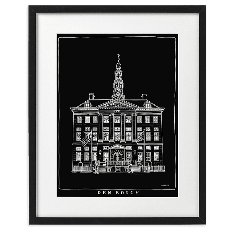 Stadhuis Den Bosch zwart